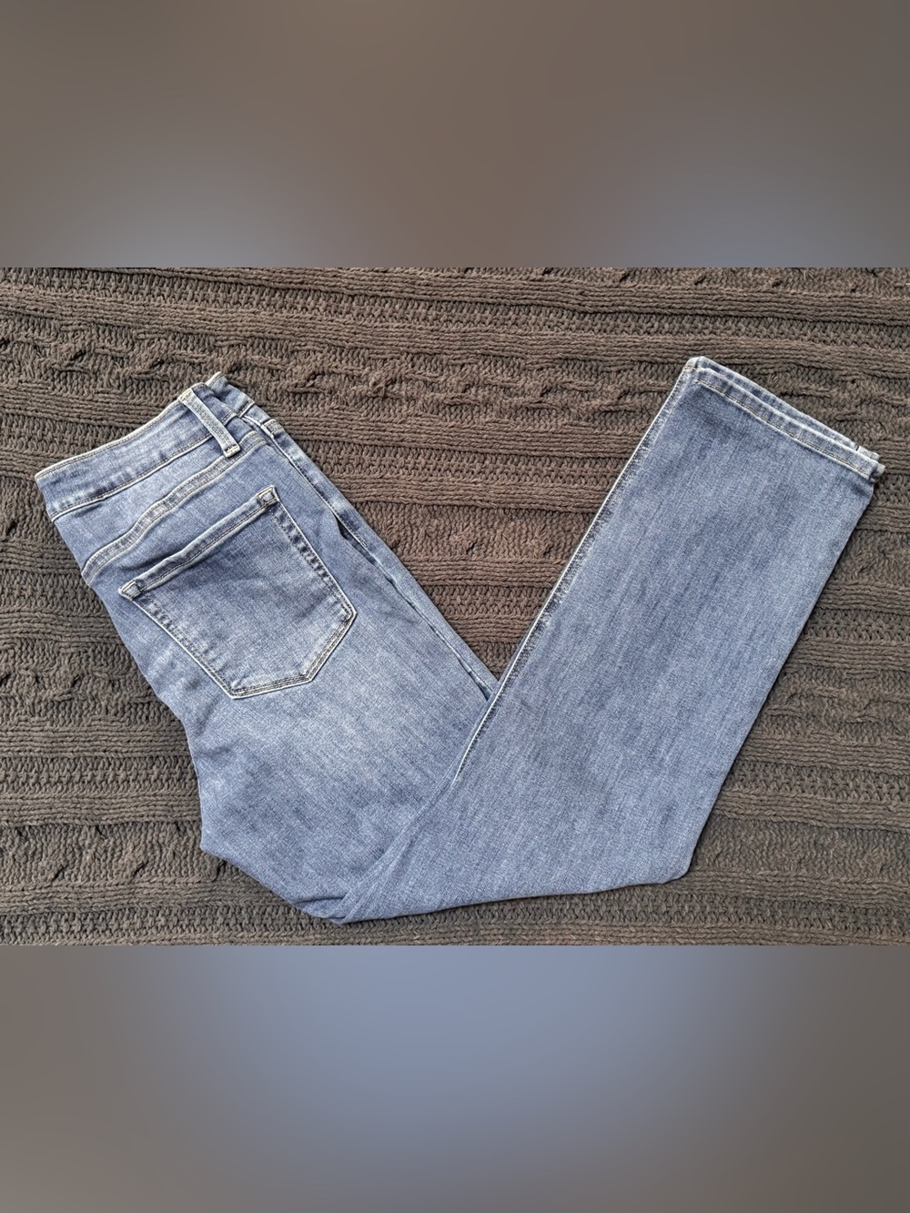 Indigo Six, Blue Straight Jeans, Women, Size 8